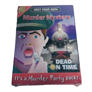 Dead on Time - Host Your Own Murder Mystery Party Pack - Game, Invitations, CD